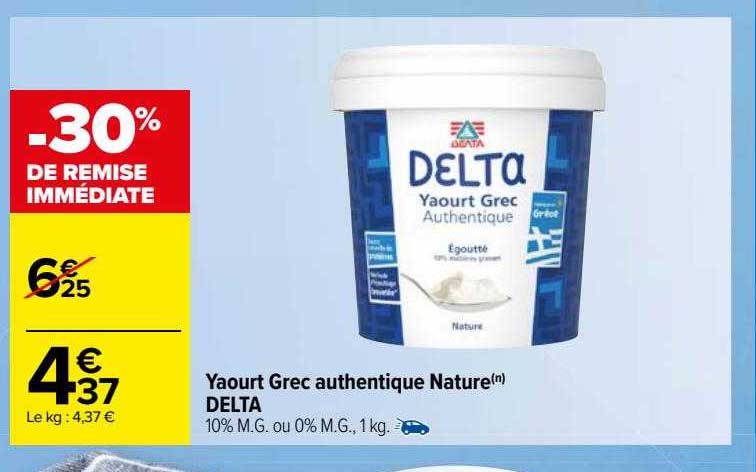 Yaourt Grec Authentique Nature Delta