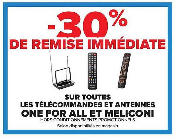 30% DE REMISE IMMÉDIATE