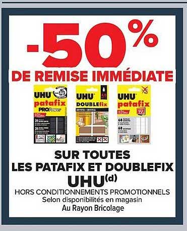 50% DE REMISE IMMÉDIATE
