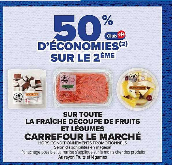 50% D’ÉCONOMIES SUR LE 2ÈME