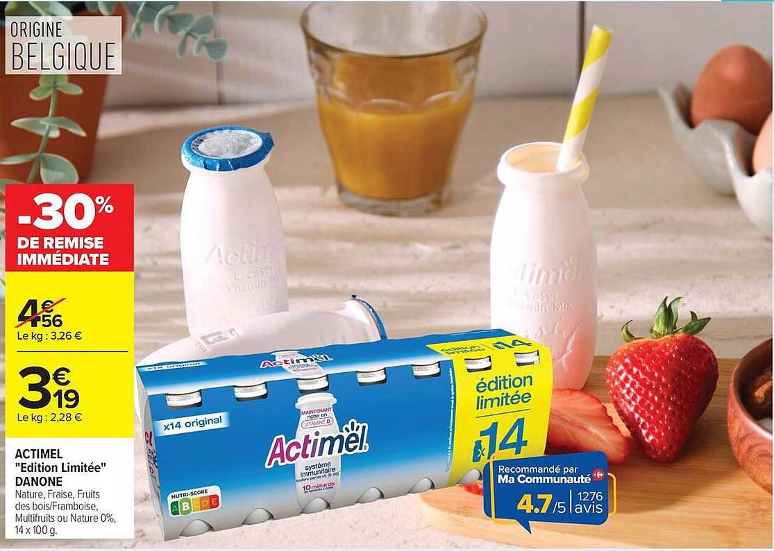 Actimel Edition Limitée Danone