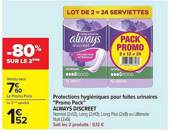 ALWAYS DISCREET PROTECTION INTÉGRALE