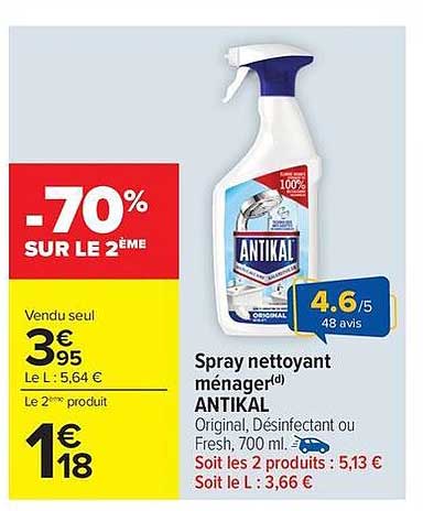 ANTIKAL Spray nettoyant ménager(d)