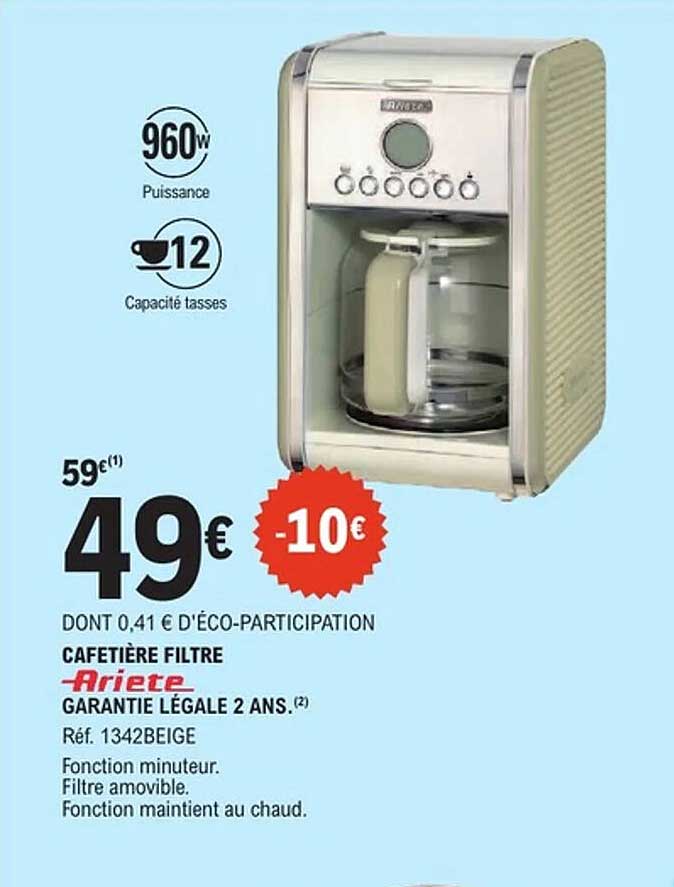 Ariete Cafetière filtre