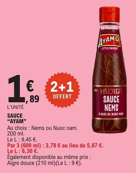 AYAM SAUCE NEMS