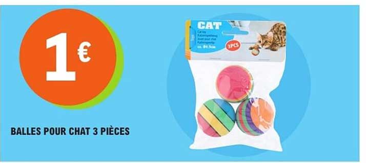 BALLES POUR CHAT 3 PIÈCES
