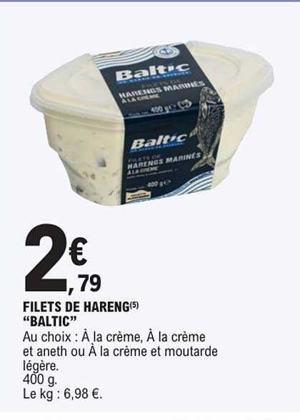 Baltic Filets de hareng