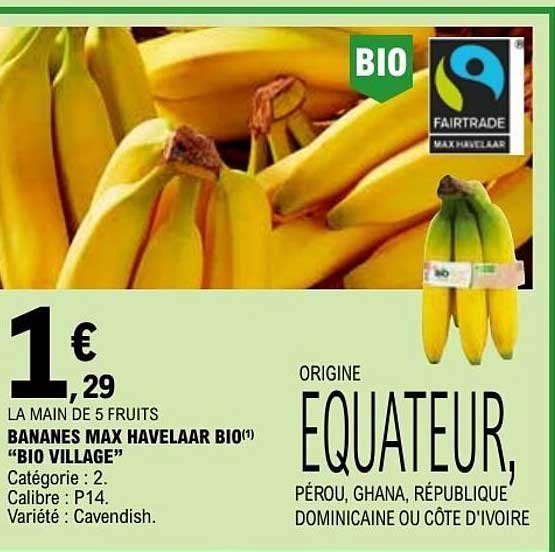 BANANES MAX HAVELAAR BIO