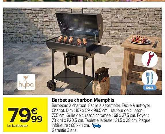 Barbecue charbon Memphis