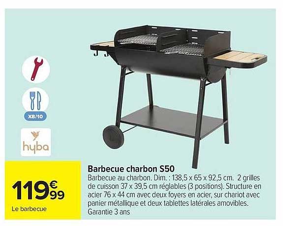 Barbecue charbon S50