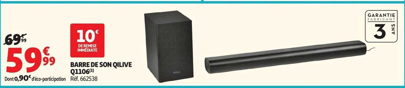 BARRE DE SON OLIVE Q1106