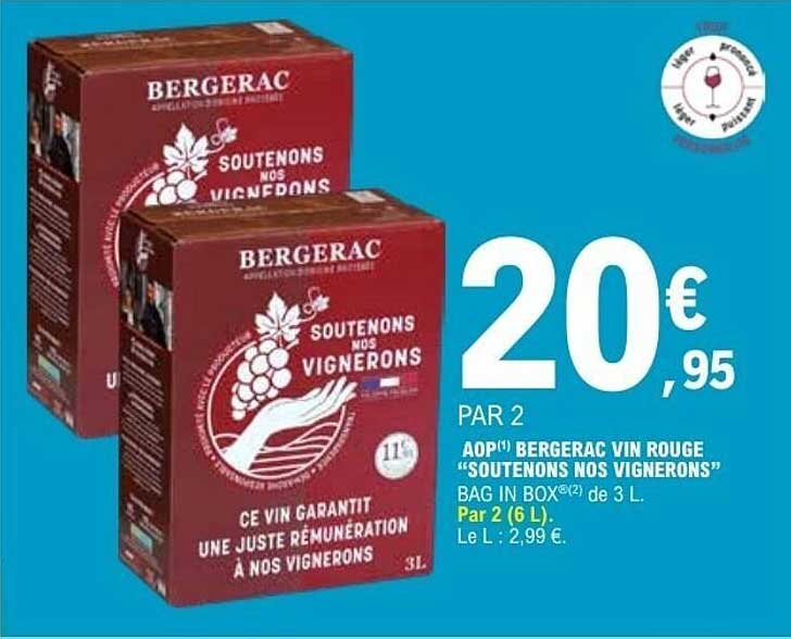 BERGERAC SOUTENONS NOS VIGNERONS