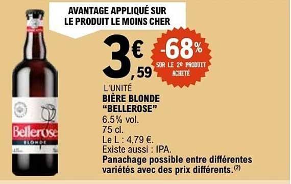 Bière blonde "Bellerose