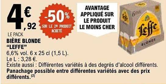 BIERE BLONDE "LEFFE