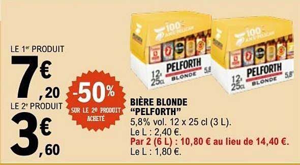 BIERE BLONDE "PELFORTH