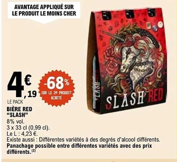 Bière Red “Slash”