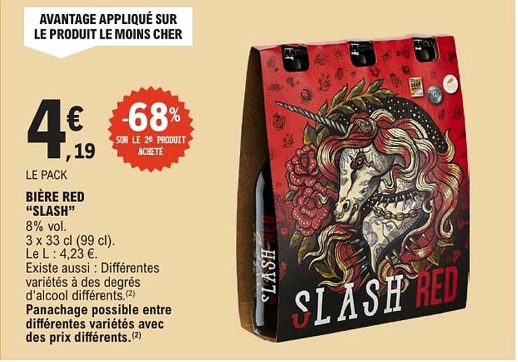BIÈRE RED “SLASH”