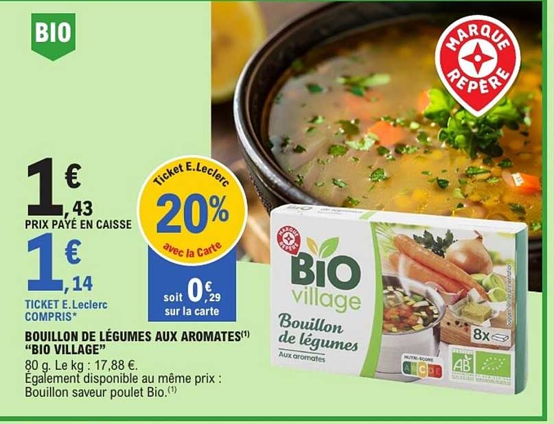 BIO Village Bouillon de légumes