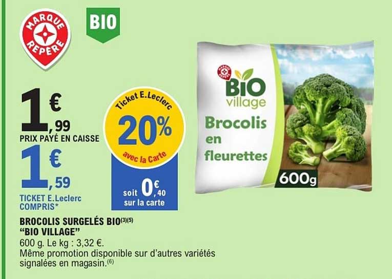 BIO Village Brocolis en fleurettes