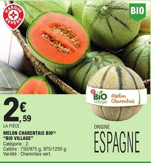 BIO VILLAGE Melon Charentais