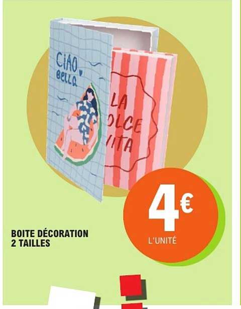 BOITE DÉCORATION 2 TAILLES