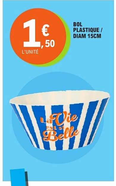Bol plastique / diam 15cm