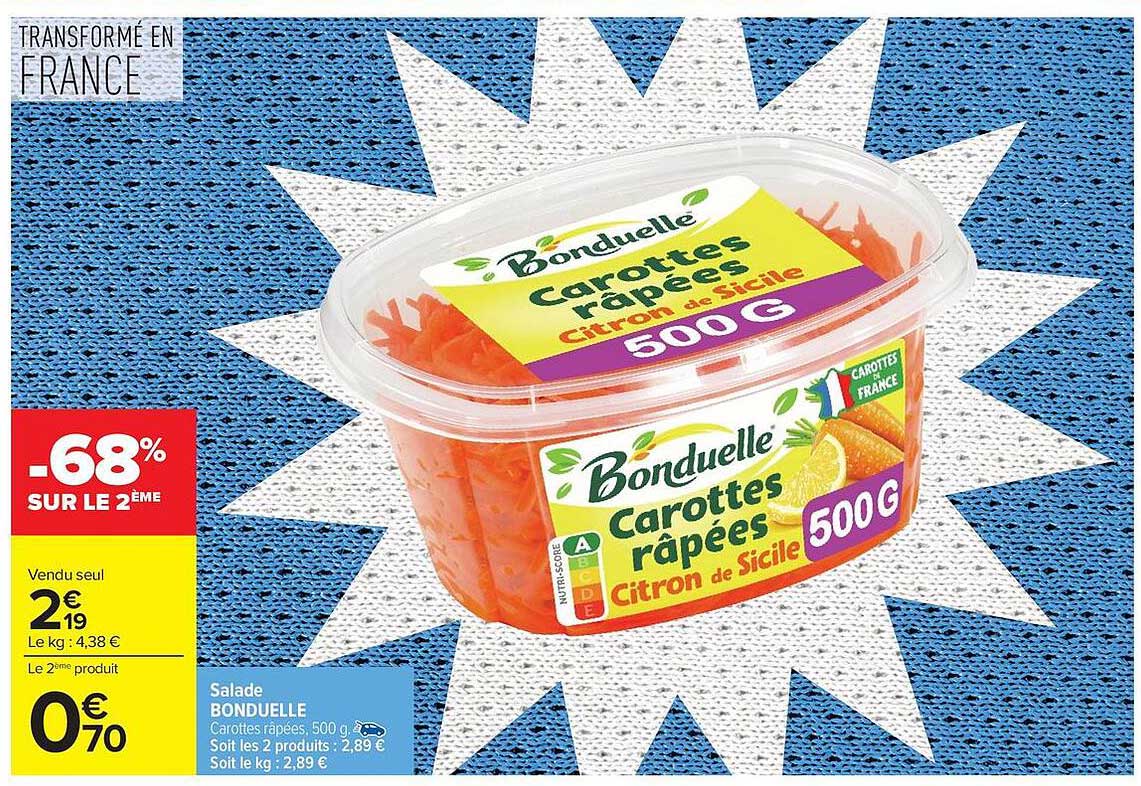 Bonduelle Carottes râpées