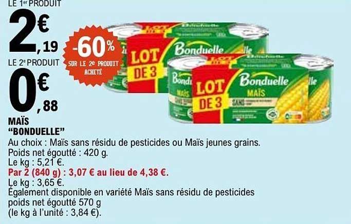 Bonduelle Maïs