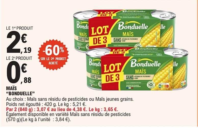Bonduelle Maïs