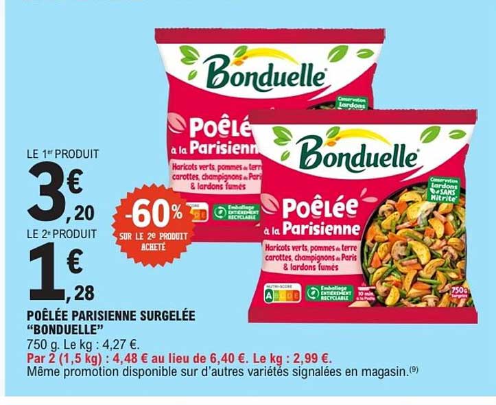 Bonduelle Poêlée à la Parisienne