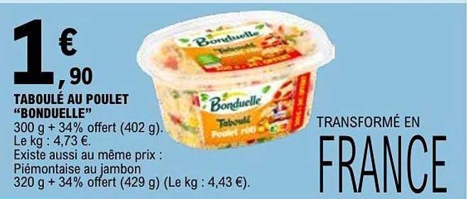 Bonduelle Taboulé au poulet