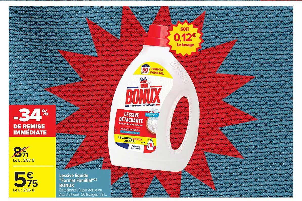 BONUX Lessive détachante