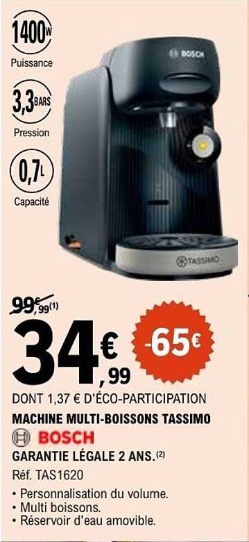 BOSCH MACHINE MULTI-BOISSONS TASSIMO