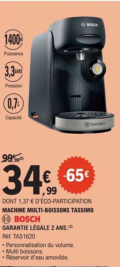 BOSCH MACHINE MULTI-BOISSONS TASSIMO