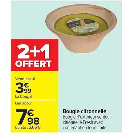 Bougie citronnelle