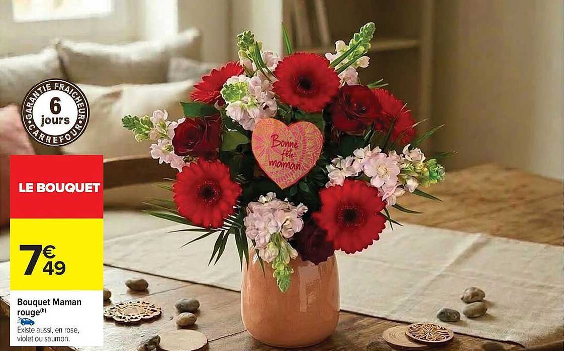 Bouquet Maman rouge