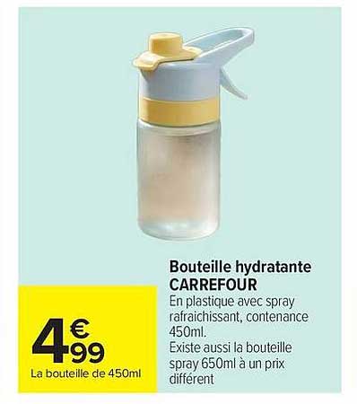 Bouteille hydratante CARREFOUR