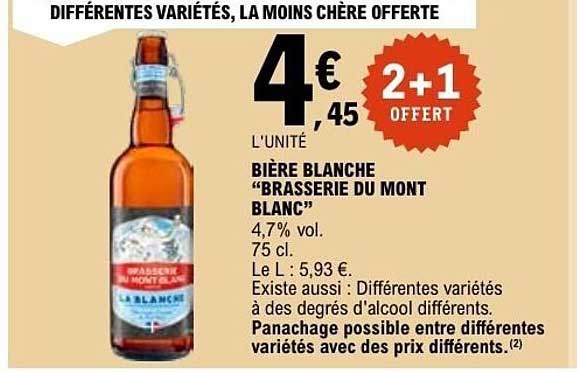 Brasserie du Mont Blanc La Blanche