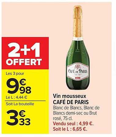Café de Paris Vin mousseux