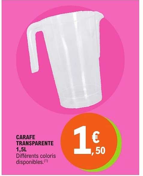 CARAFE TRANSPARENTE