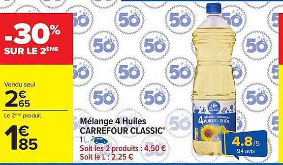 Carrefour Classic' Mélange 4 Huiles