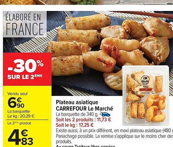 CARREFOUR LE MARCHÉ Plateau asiatique