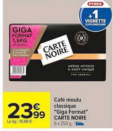 Carte Noire Giga Format