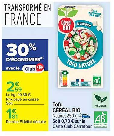 Céréal Bio Tofu Nature