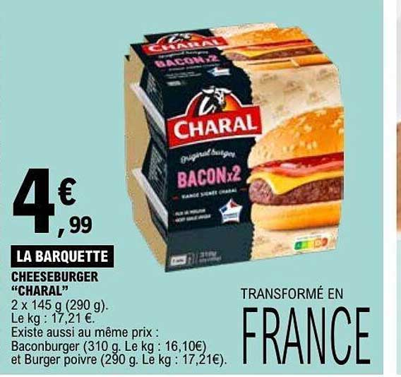 CHARAL Cheeseburger