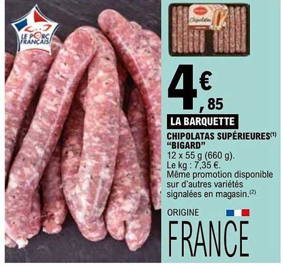 Chipolatas Supérieures Bigard