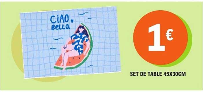 Ciao Bella Set de table