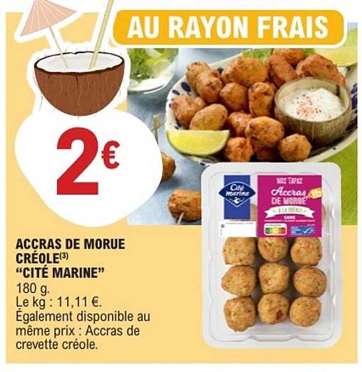 Cité marine Accras de morue créole
