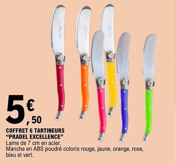COFFRET 6 TARTINEURS "PRADEL EXCELLENCE