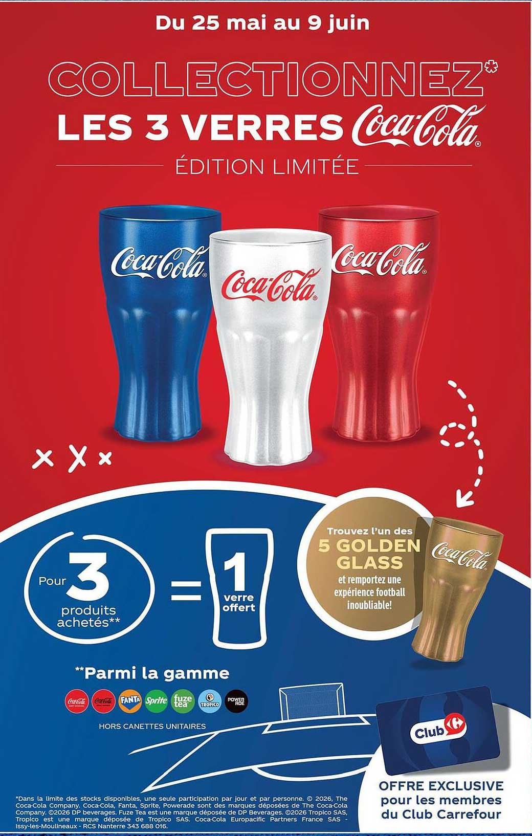 COLLECTIONNEZ LES 3 VERRES Coca-Cola